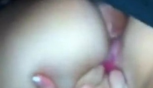 He licks her rectal hole in advance of fucking it