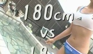 Cosplay Porn: Tall Japanese Volleyball Player Oriental Sex part 3