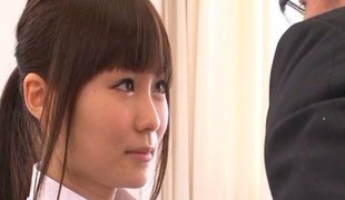 Pleasant Hazuki Kamino enjoys having her tight Oriental snatch rammed