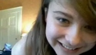 Two legal age teenager harlots posing on webcam